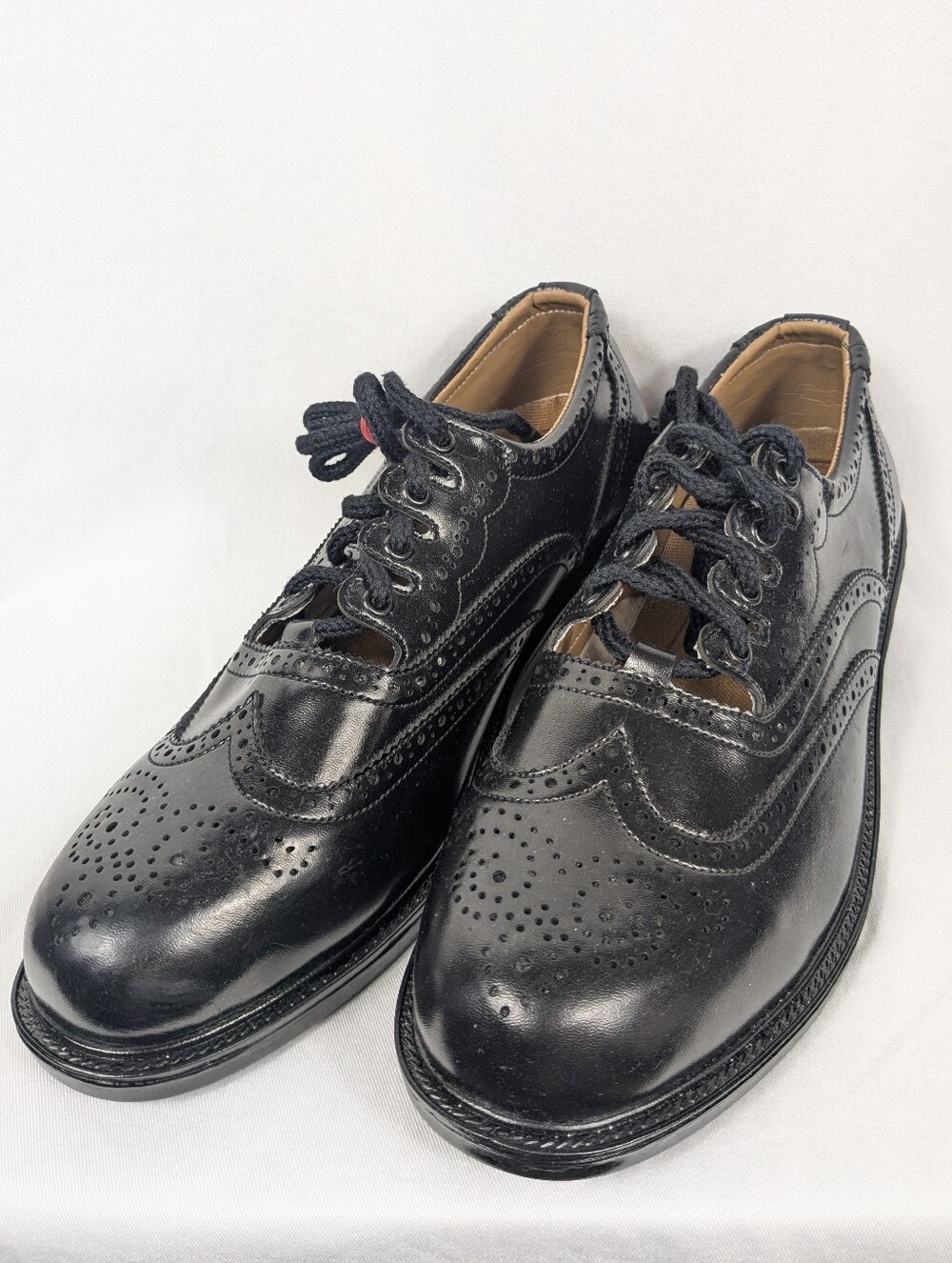 Scottish Kilt Shoes Ghillie Brogues Black Shoes US Size 12